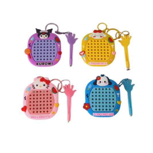 Mini magna portable 2in1 sketch board with keychain