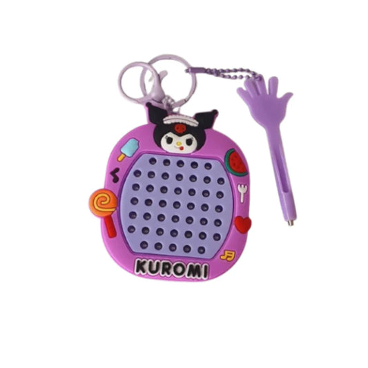 Mini magna portable 2in1 sketch board with keychain