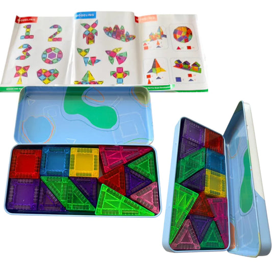 Magnetic Tile blocks with box