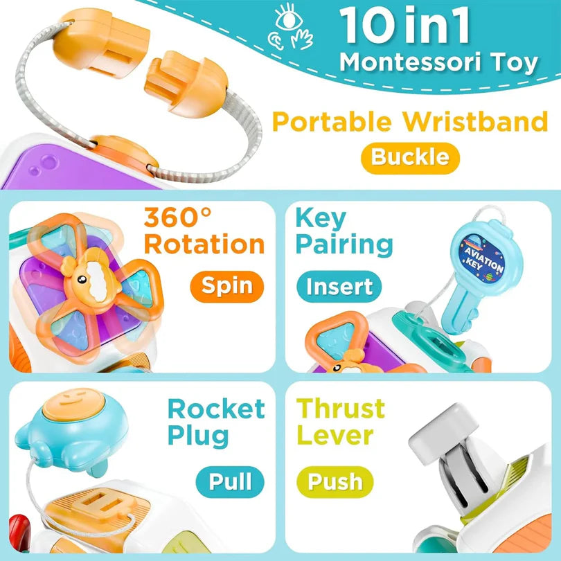 10 in 1 Busy activity cube