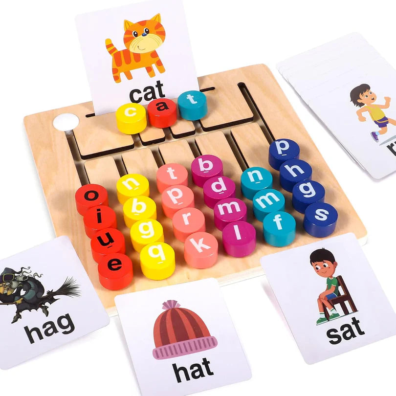 Matching Letter spelling game Wooden