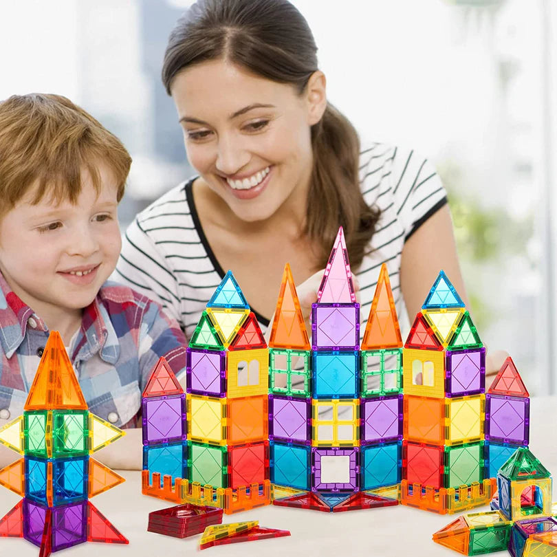 Magnetic Tile blocks with box