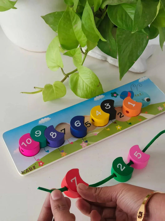 Caterpillar counting game
