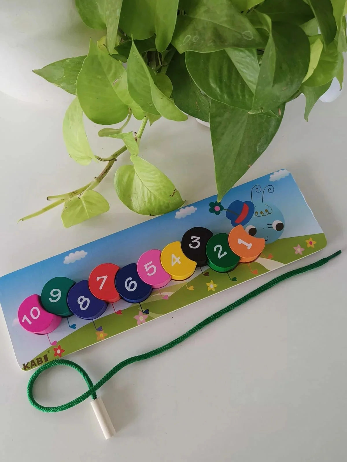 Caterpillar counting game